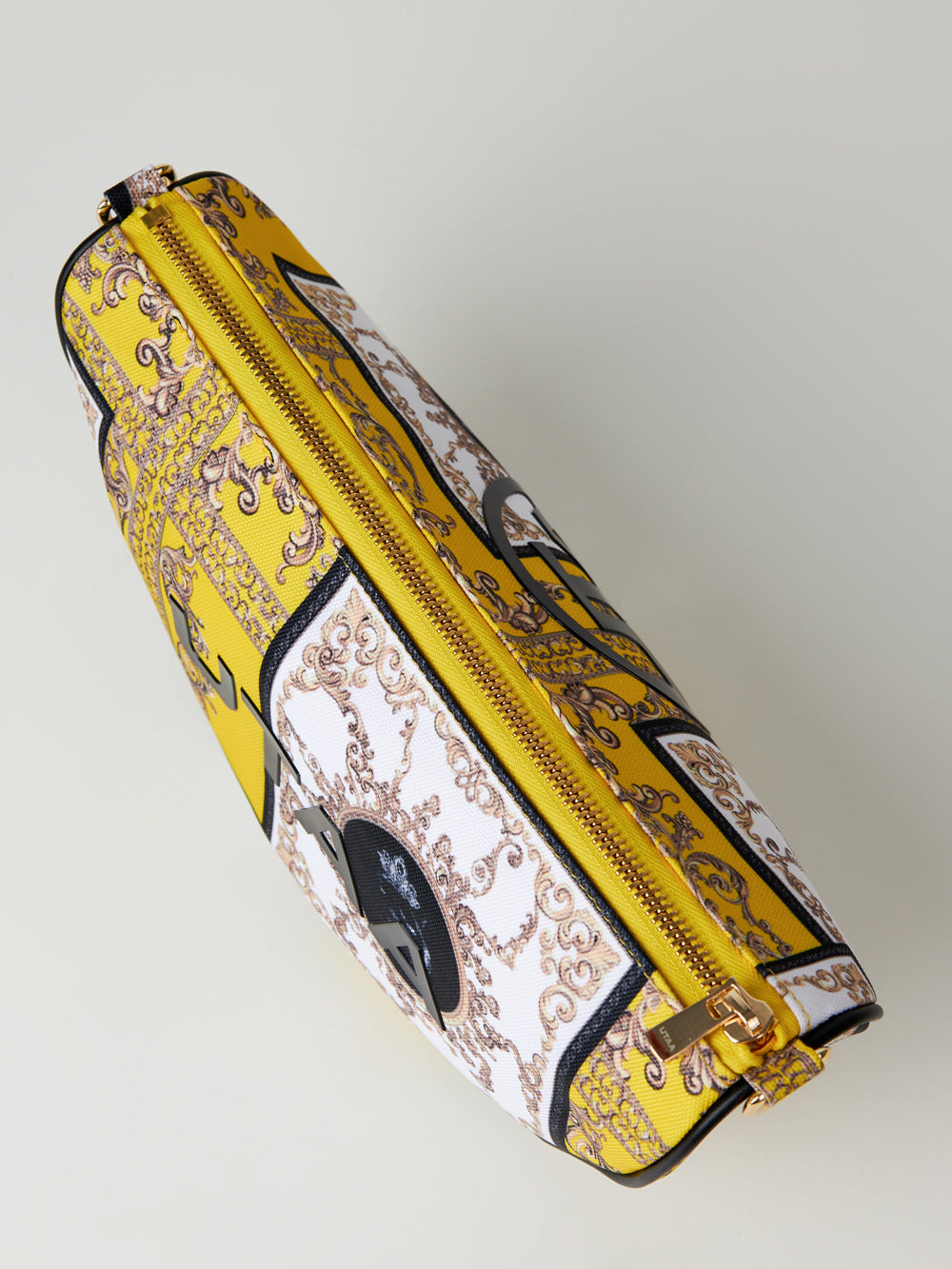 ユタ ネオンバロックハーフムーンクロスバッグ