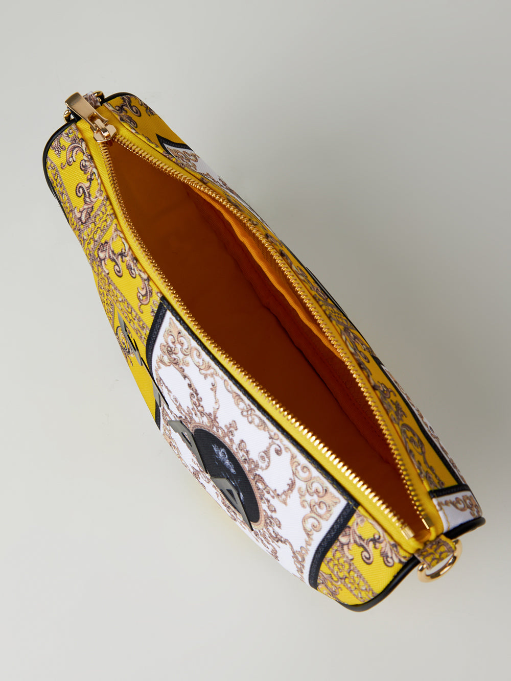 ユタ ネオンバロックハーフムーンクロスバッグ