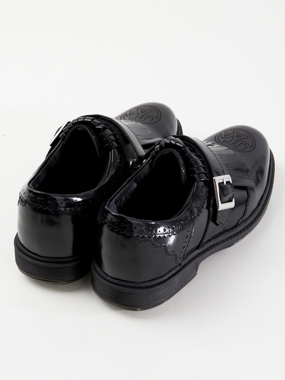 ユタ エナメルダービーパンチングゴルドスニーカー (女性用)