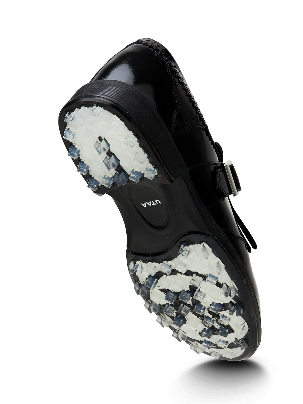 ユタ エナメルダービーパンチングゴルドスニーカー (女性用)