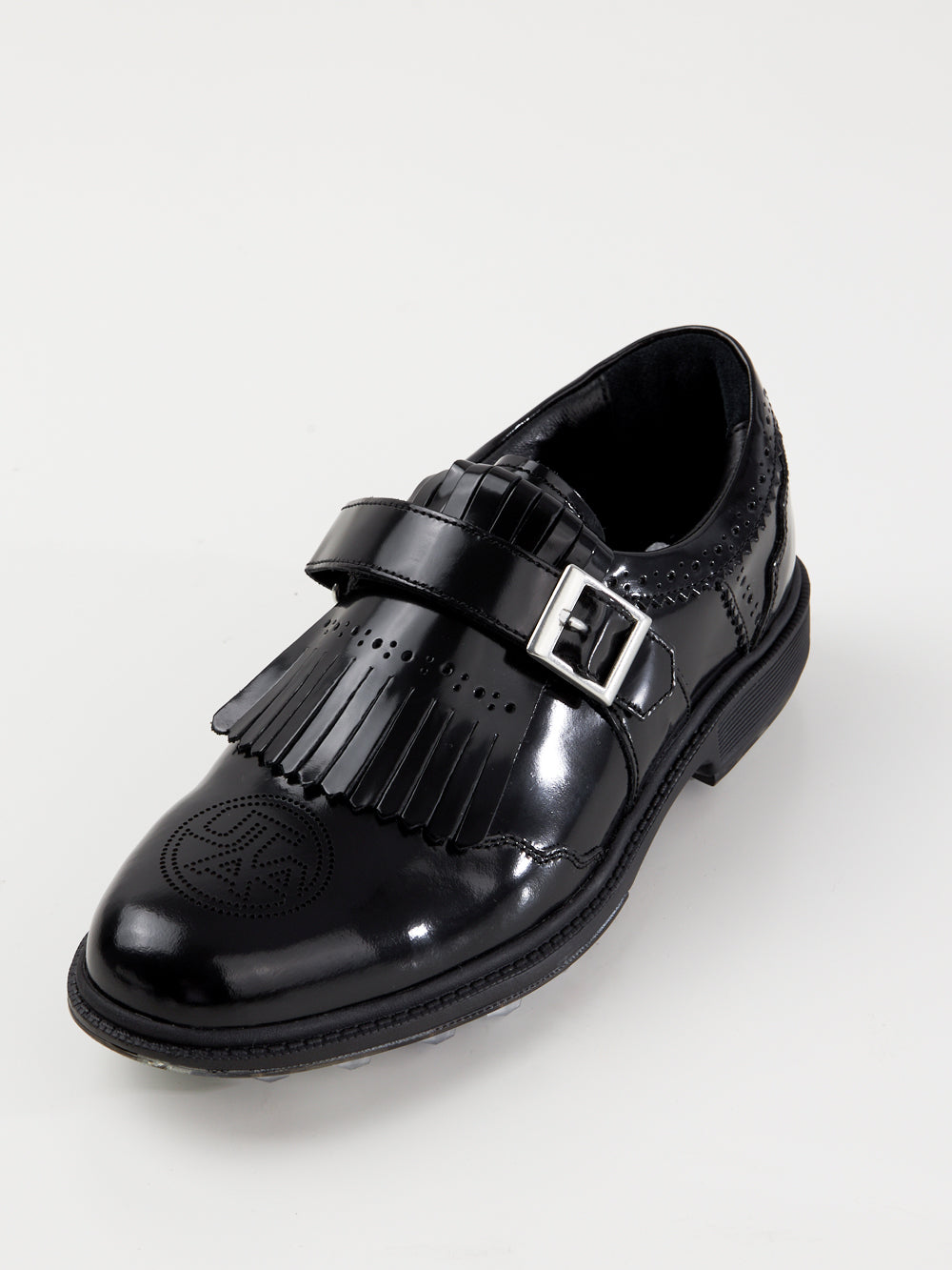 ユタ エナメルダービーパンチングゴルドスニーカー (女性用)