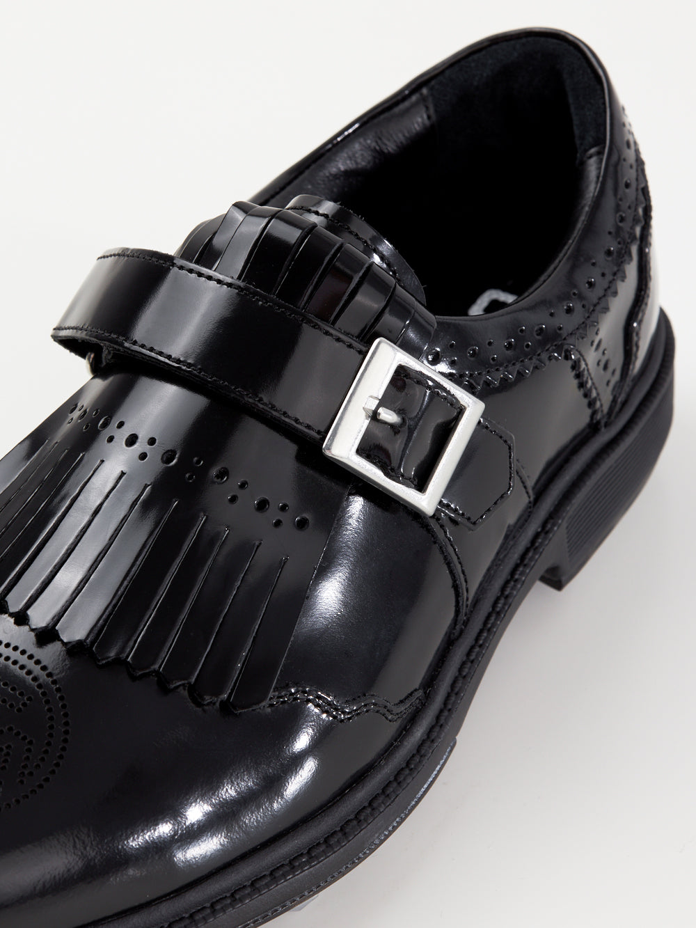 ユタ エナメルダービーパンチングゴルドスニーカー (女性用)