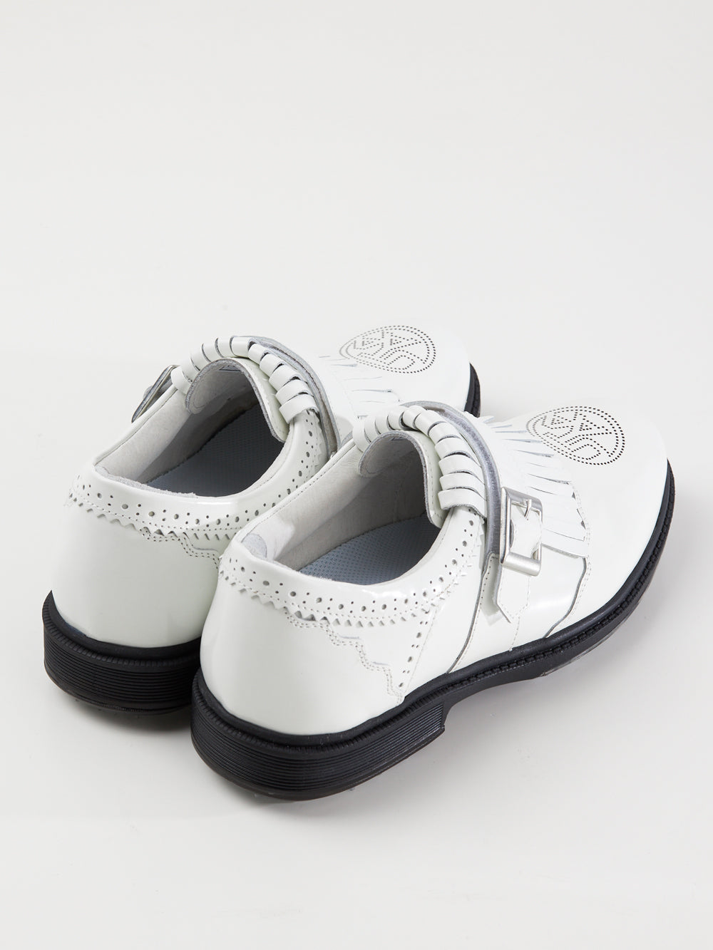 ユタ エナメルダービーパンチングゴルドスニーカー (女性用)