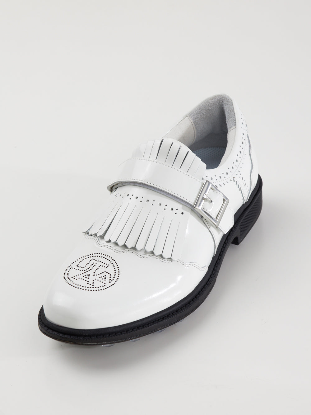 ユタ エナメルダービーパンチングゴルドスニーカー (女性用)