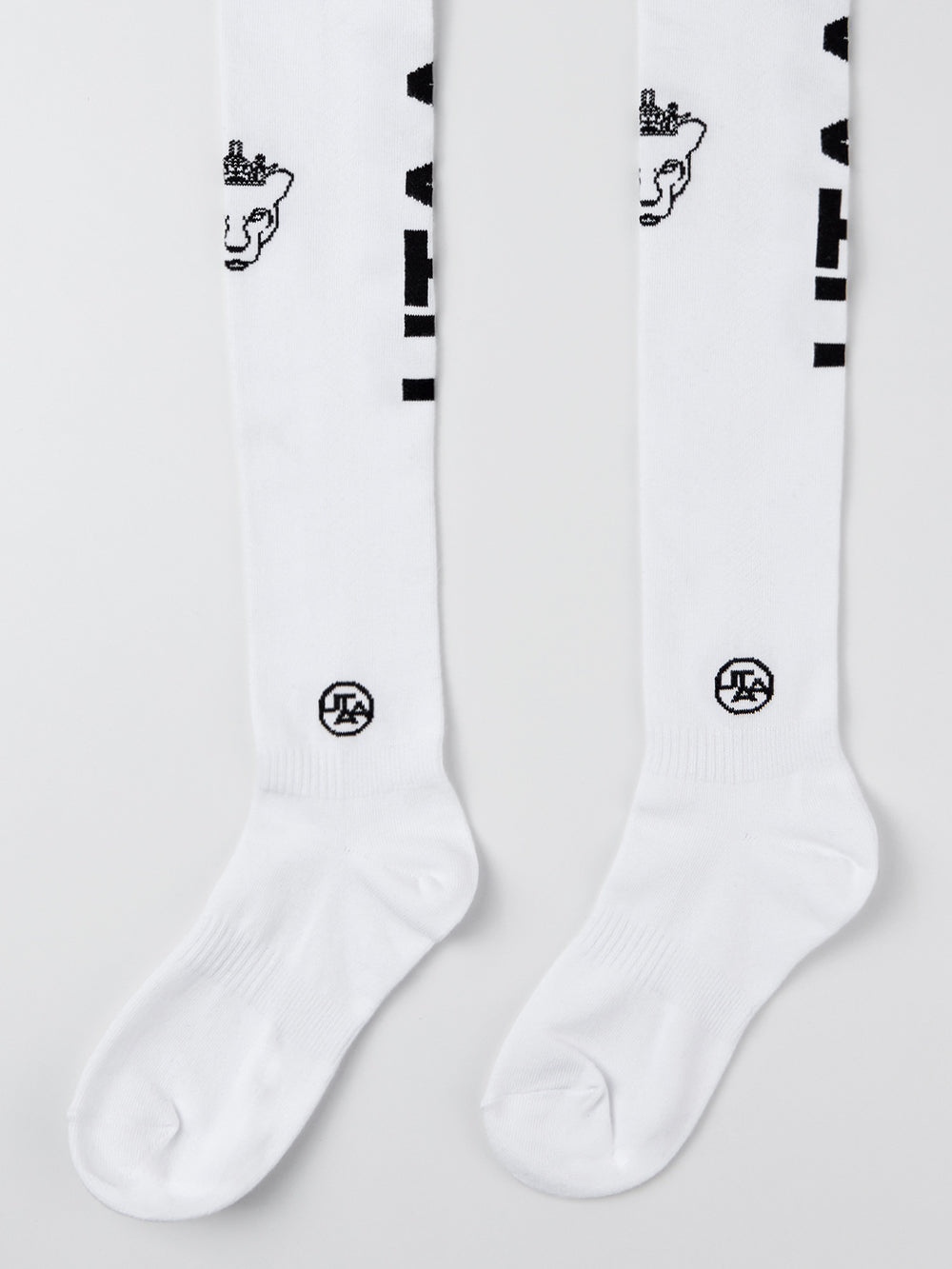 ユタ ネオンパンサーロゴオバーニーソックス