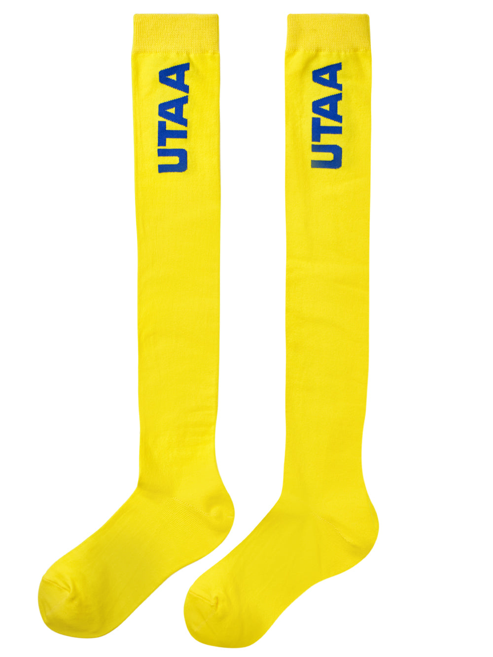 UTAA ロゴKneeソックス イエロー : Women's