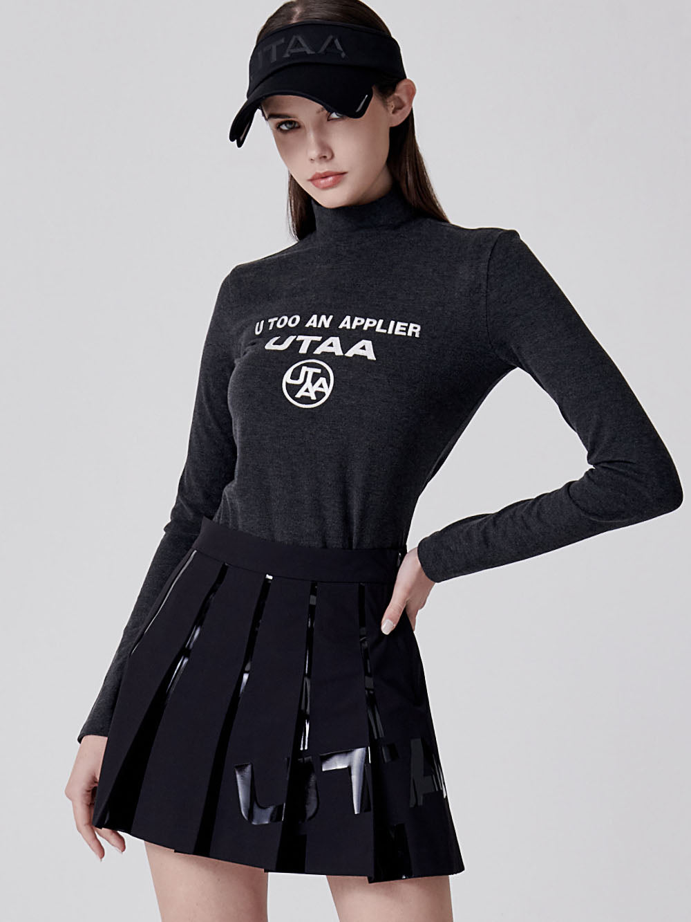 ユタ ソフトロゴタートルネックスリーブ (女性用)