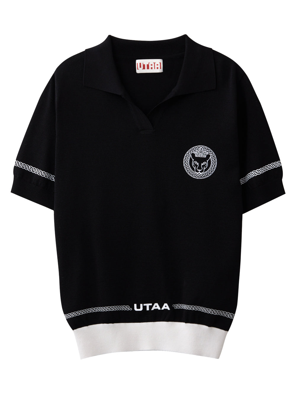 UTAA リングパンサーオープンニットPkTシャツBlack : Women's