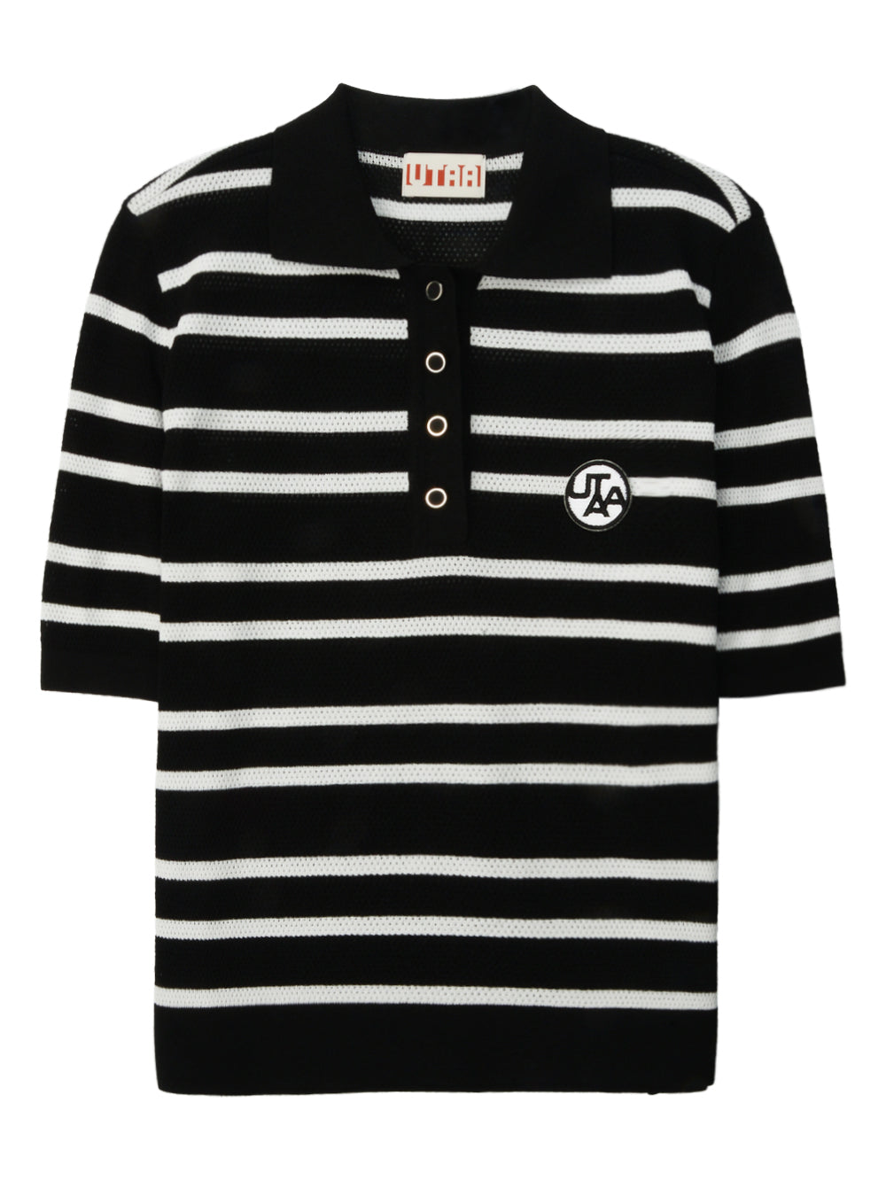 UTAA PuttストライプニットPKTシャツ : men's