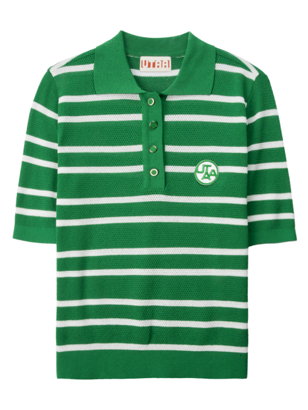 UTAA PuttストライプニットPKTシャツ : men's