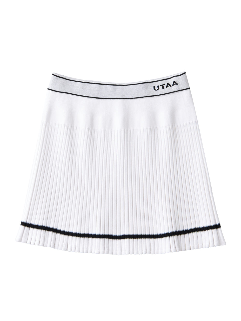 UTAA ウェーブニットフレアスカート ホワイト : Women's