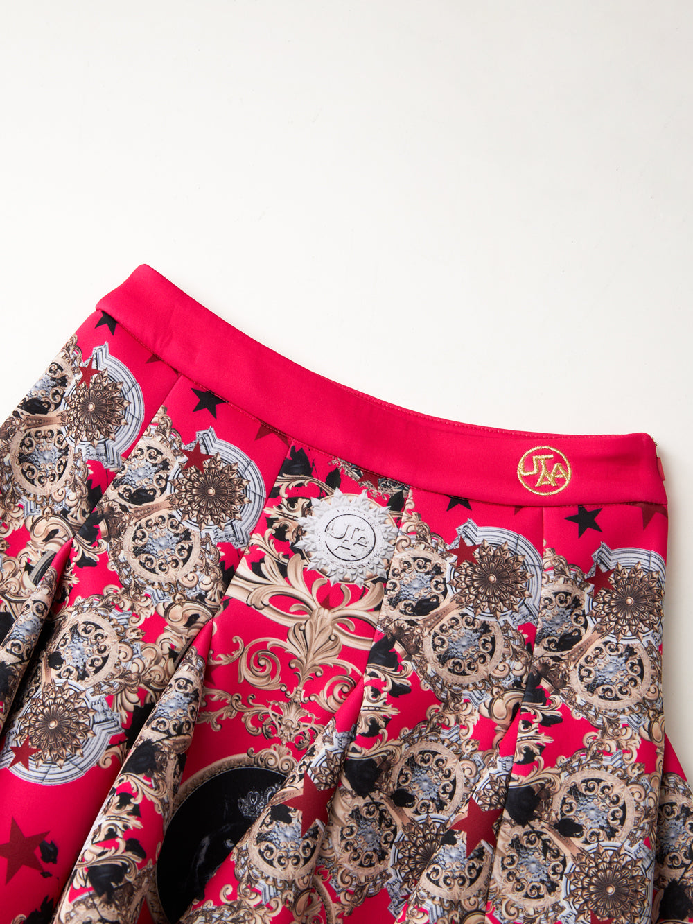 UTAA クラウンパンサーバロックフレアスカート ピンク : Women's
