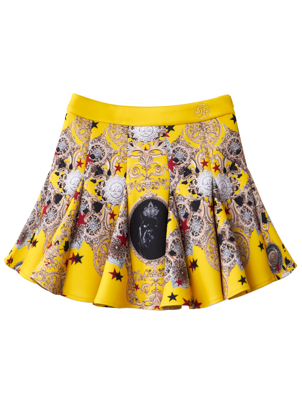 UTAA クラウンパンサーバロックフレアスカート イエロー : Women's