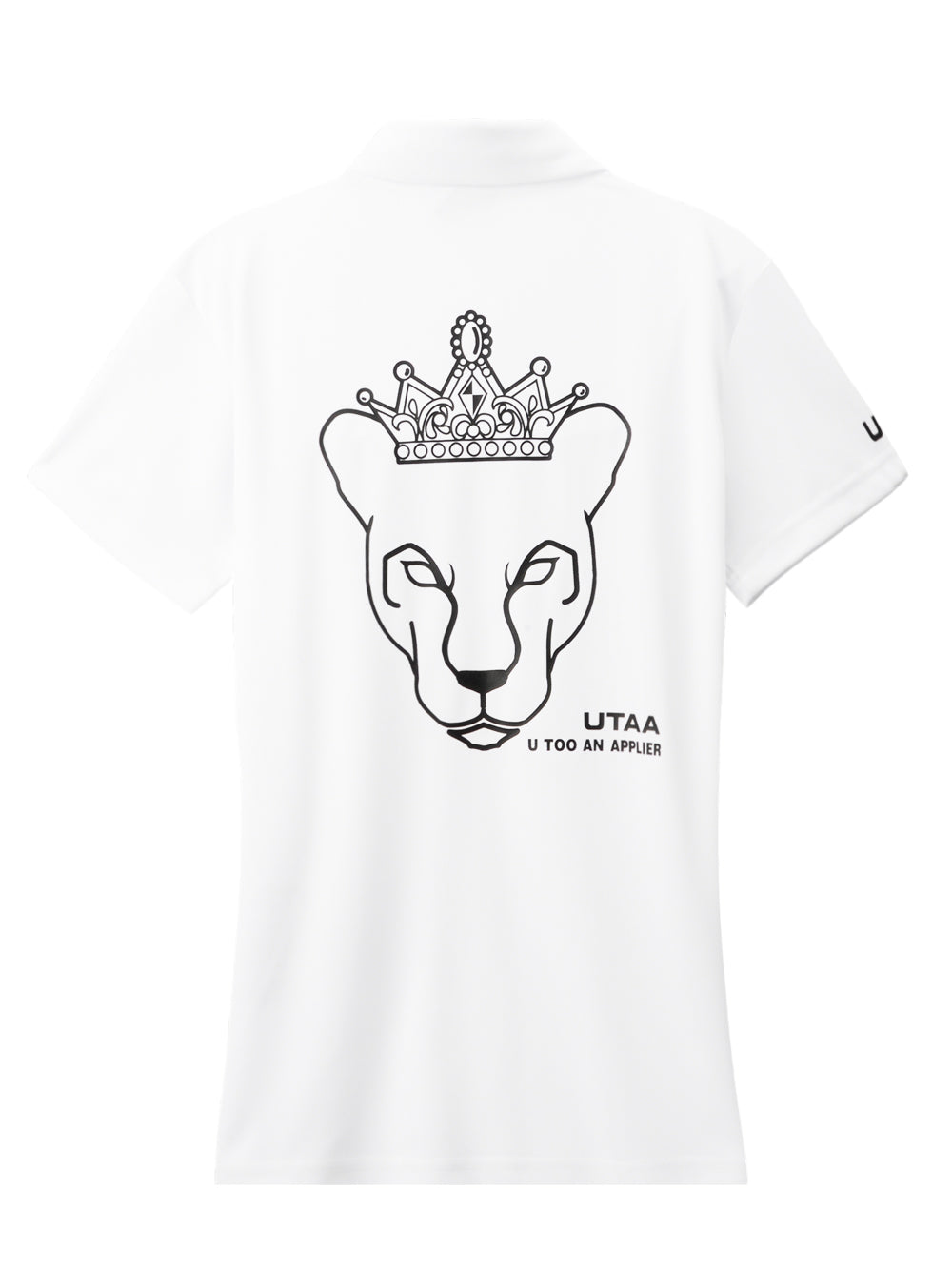 UTAA タグラインクラウンパンサーTシャツ ホワイト:レディース