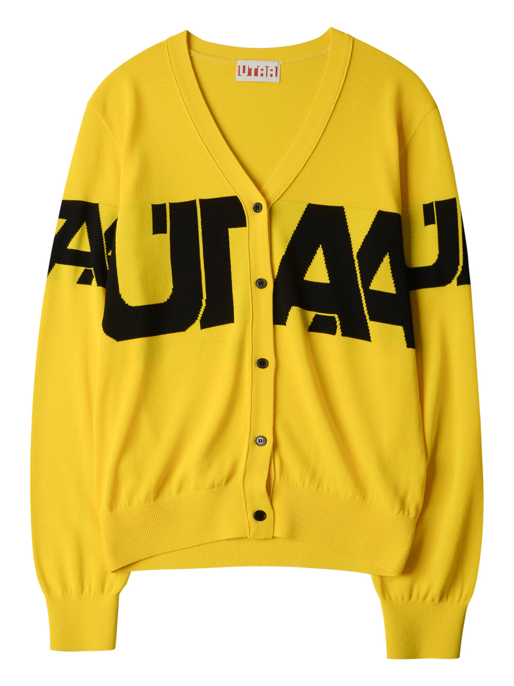 UTAA ミッドデーロゴニットカーディガン イエロー : Men's