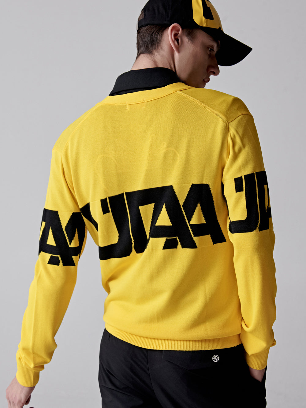 UTAA ミッドデーロゴニットカーディガン イエロー : Men's
