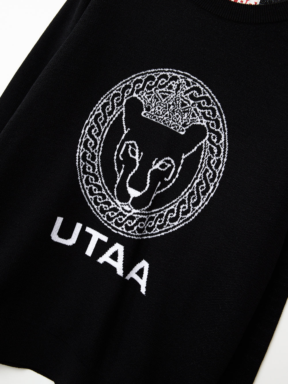UTAA Scudoリングパンサーニットプルオーバー ブラック : Women's