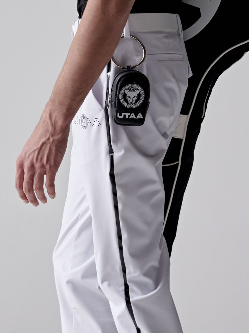 UTAA リングパンサーカラーラインパンツ ホワイト : Men's