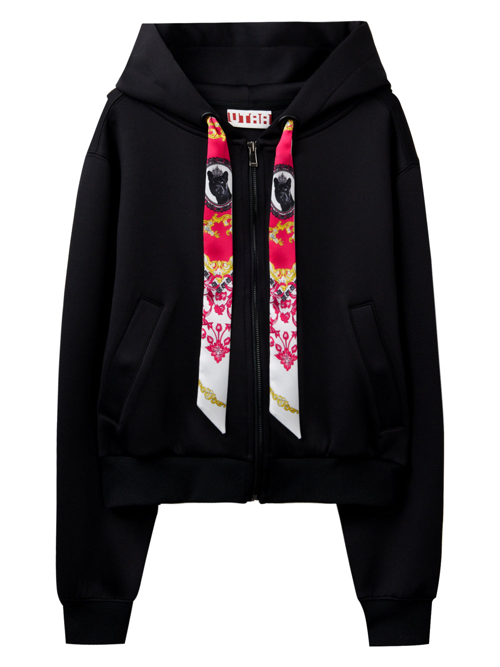 ユタ ネオンバロックスカーフネオプレンフードジップアップ (女性用)