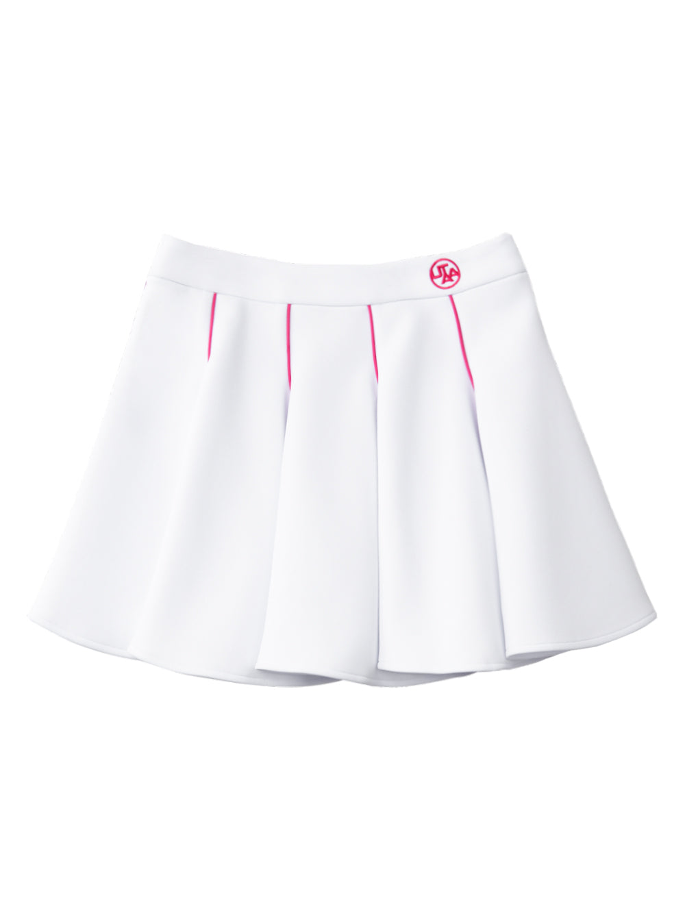 UTAA NeonバロックNeopreneフレアスカート ホワイト : Women's
