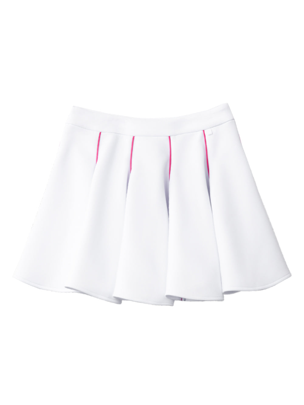 UTAA NeonバロックNeopreneフレアスカート ホワイト : Women's