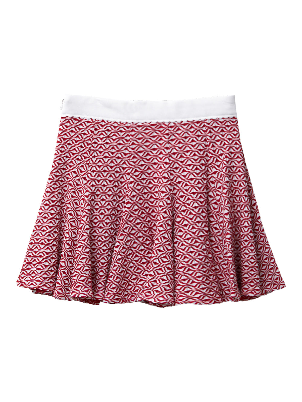 UTAA Rippleパターンフレアスカート レッド : Women's