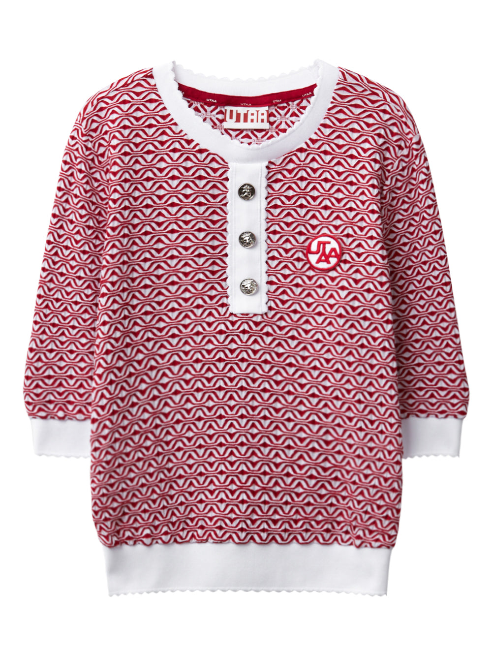 UTAA RippleパターンスリーブTシャツ : Women's