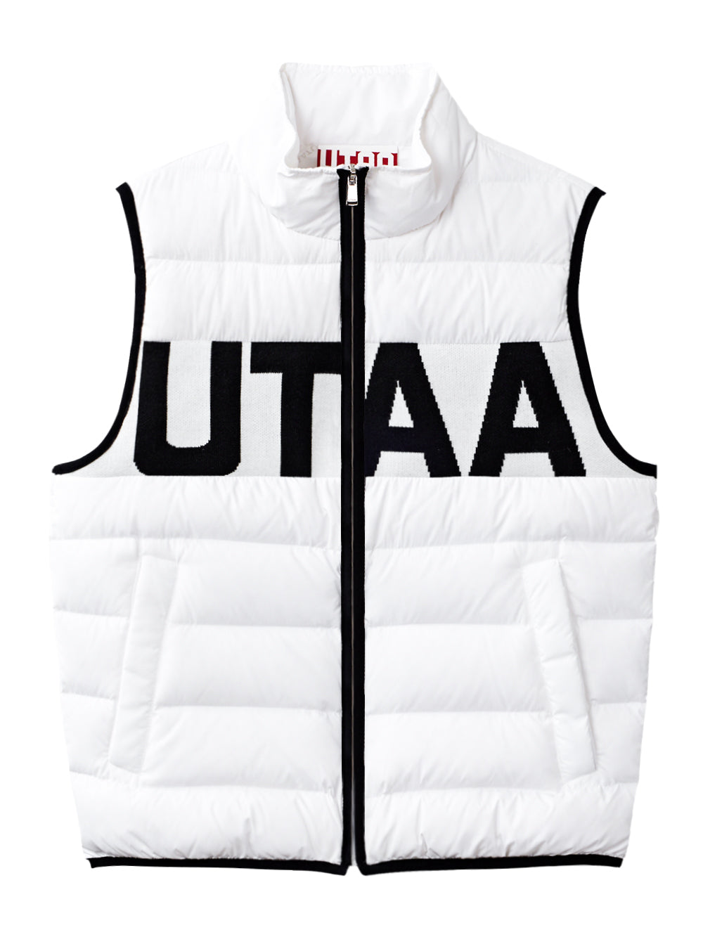 UTAA ロゴニットダウンベスト ホワイト : Women's