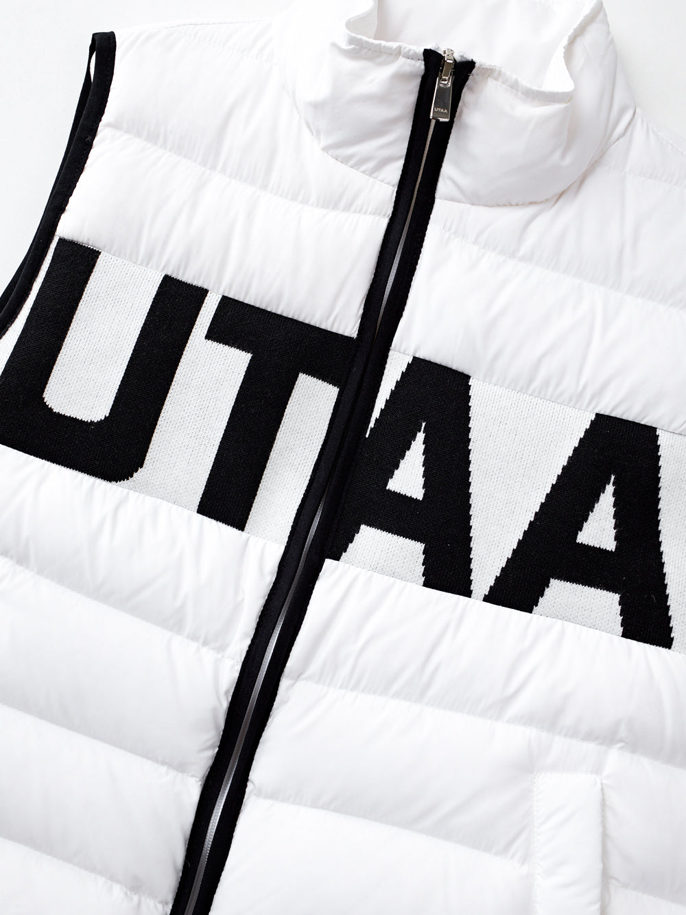 UTAA ロゴニットダウンベスト ホワイト : Women's