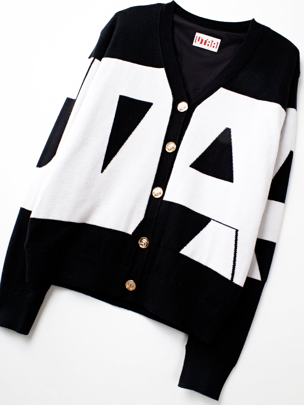 UTAA ミッドデーボールドロゴニットカーディガン ブラック : Women's