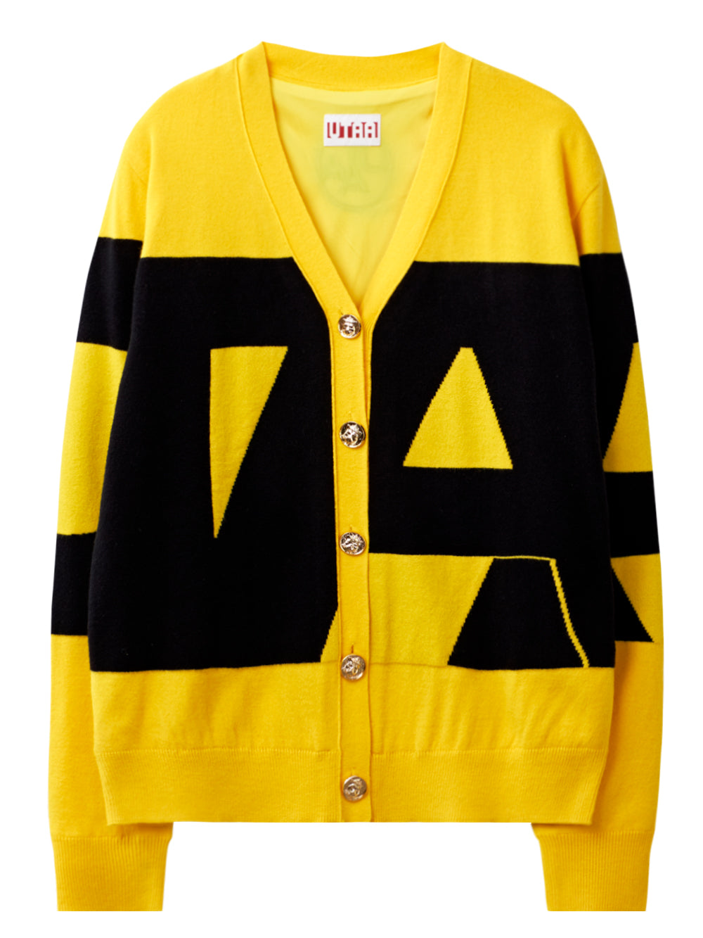 UTAA ミッドデーボールドロゴニットカーディガン イエロー : Women's