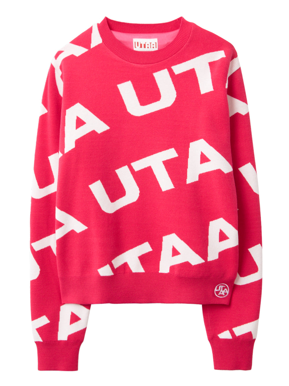 UTAA ロゴウェーブニットプルオーバー ピンク : Women's