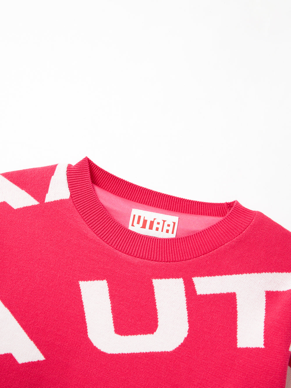 UTAA ロゴウェーブニットプルオーバー ピンク : Women's