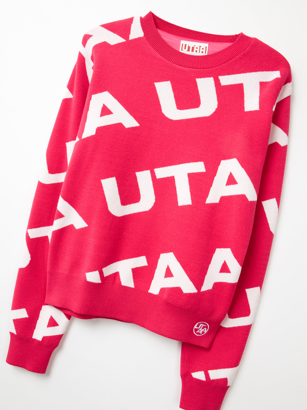 UTAA ロゴウェーブニットプルオーバー ピンク : Women's