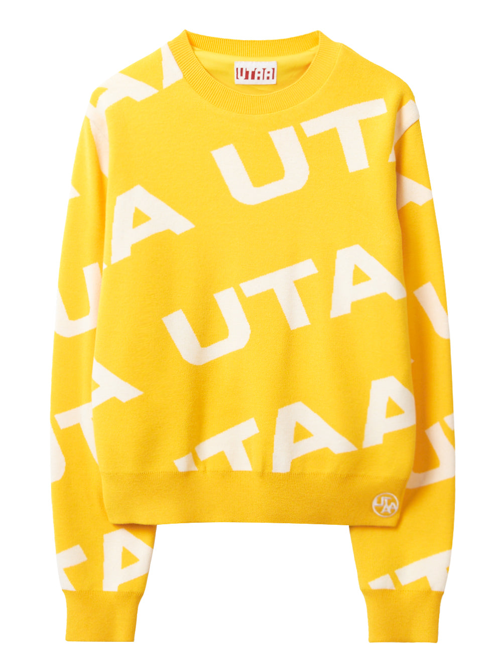 UTAA ロゴウェーブニットプルオーバー イエロー : Women's