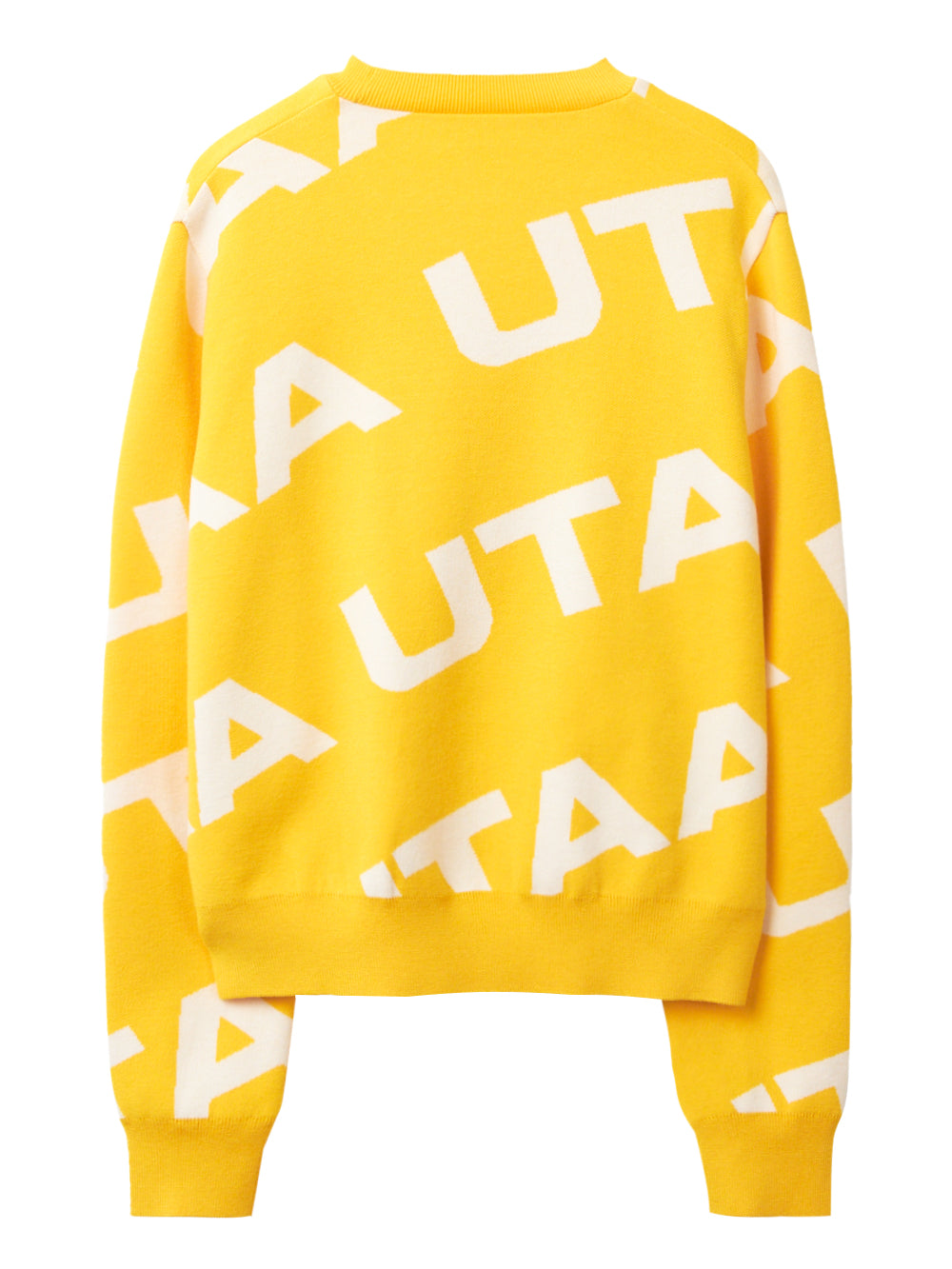 UTAA ロゴウェーブニットプルオーバー イエロー : Women's