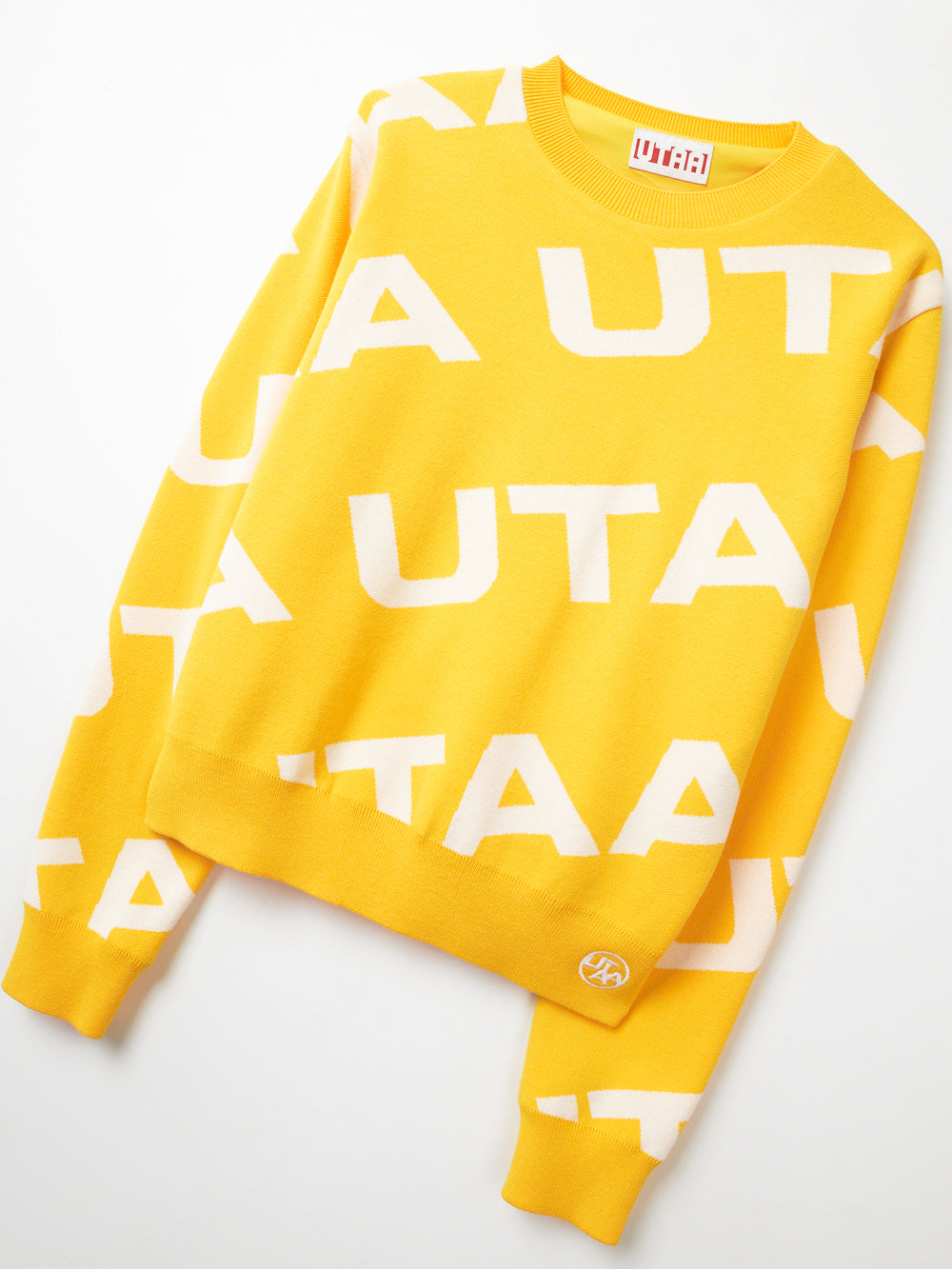 UTAA ロゴウェーブニットプルオーバー イエロー : Women's