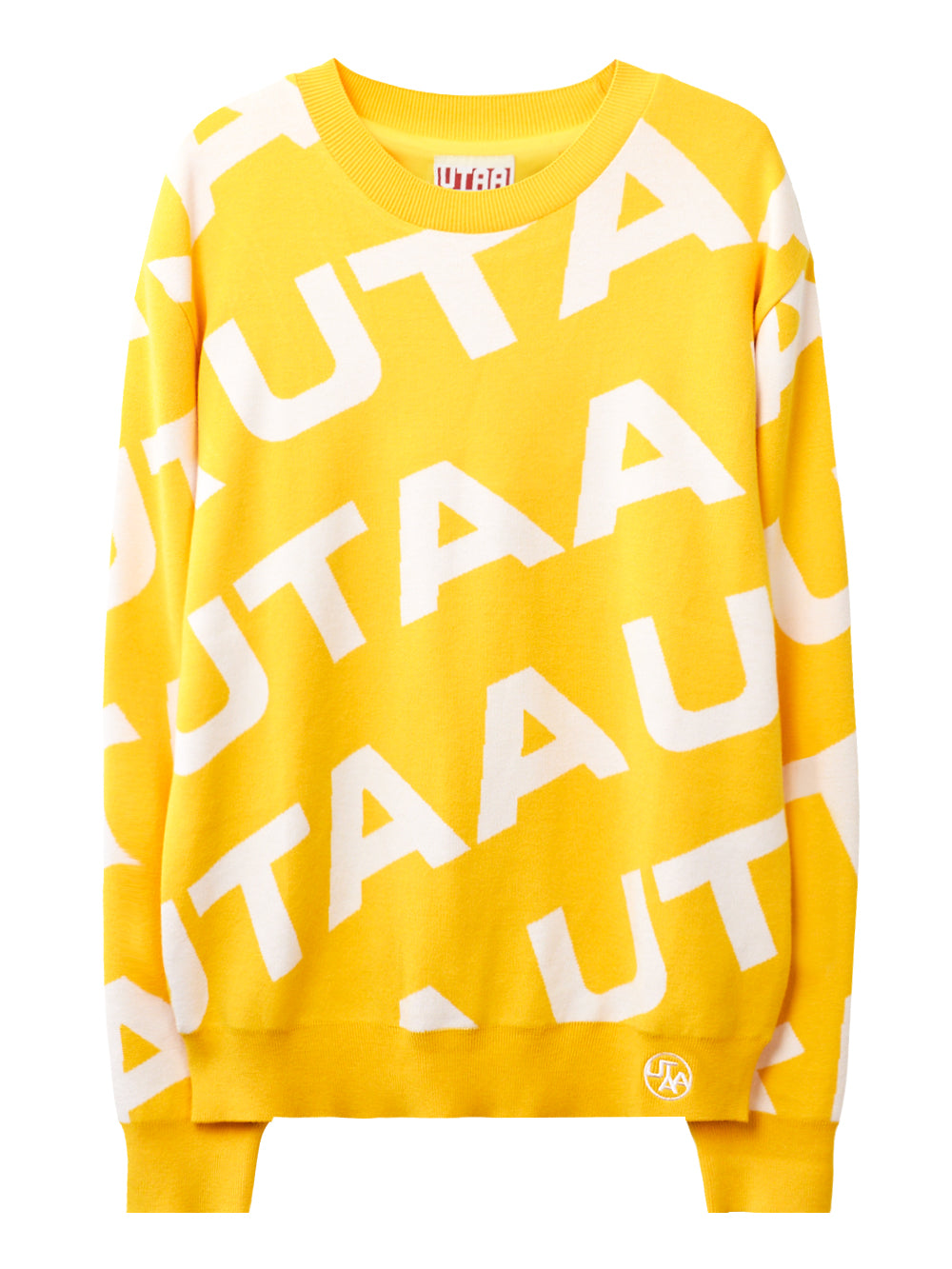 UTAA ロゴウェーブニットプルオーバー イエロー : Men's