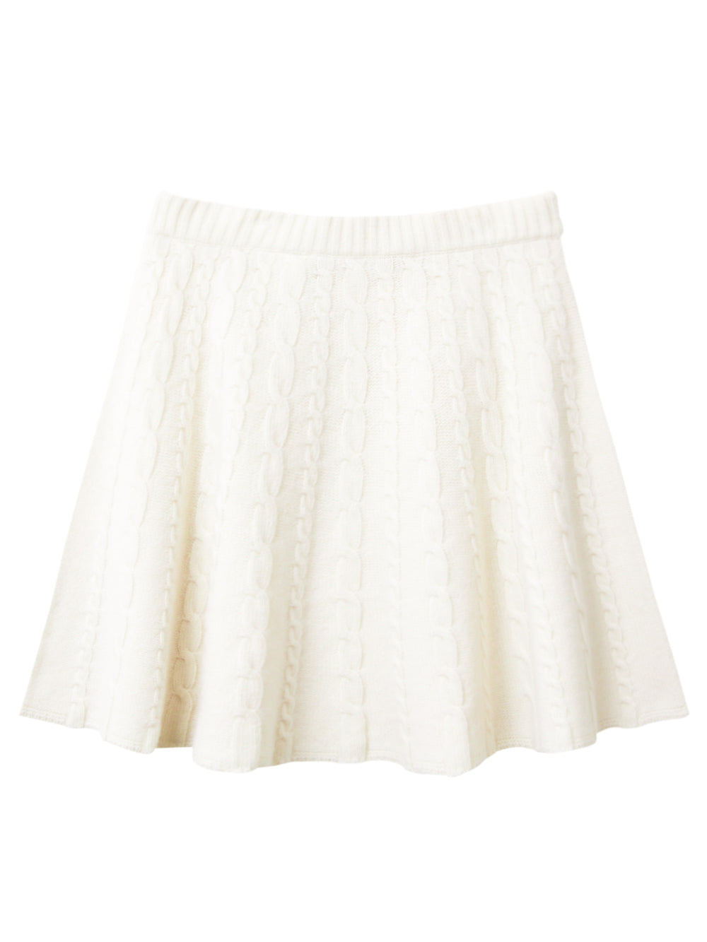 ユタ ドュカットウールニートフレアスカート