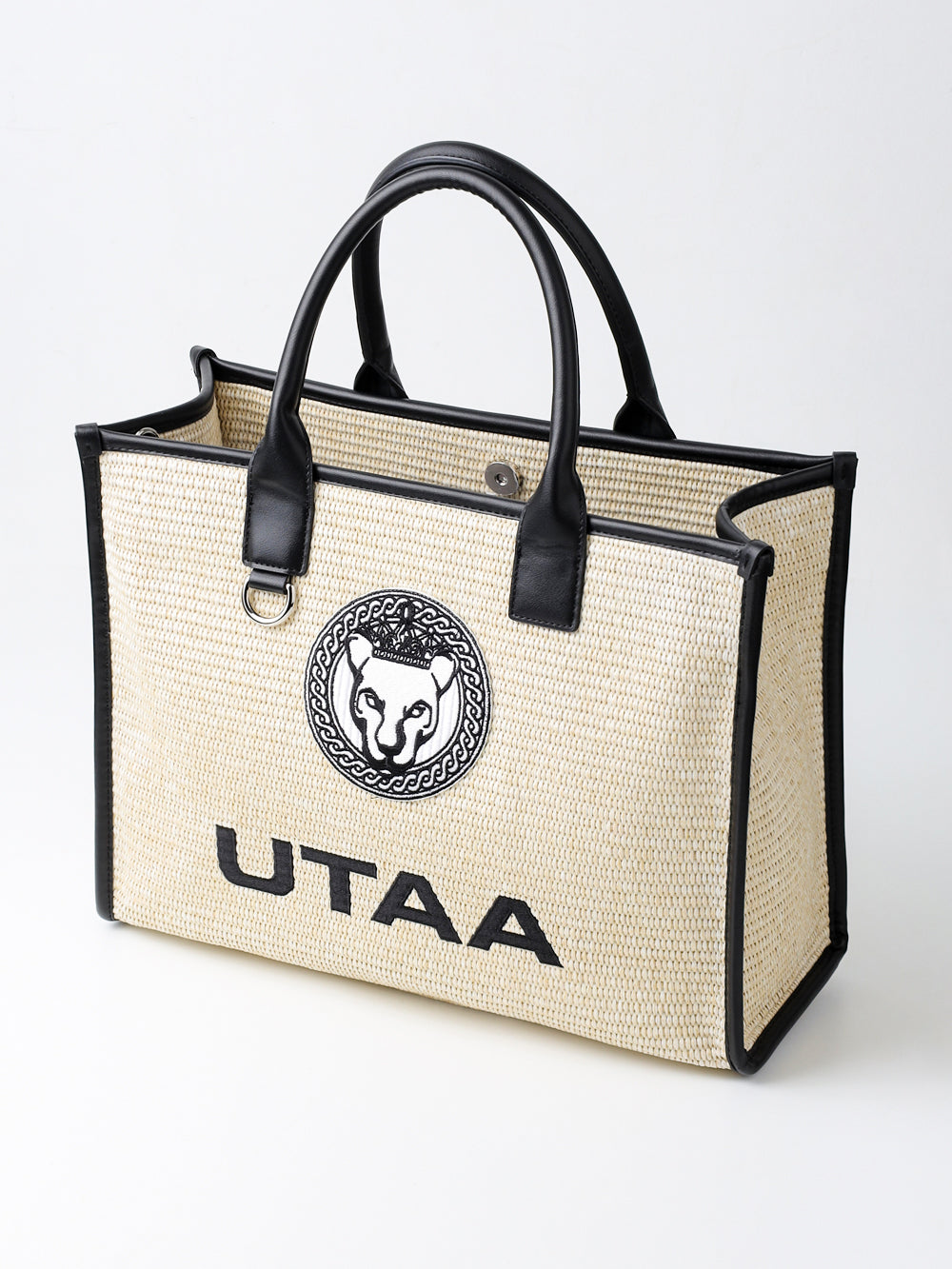 UTAA トゥルヌソルラフィアトートバッグ ベージュ