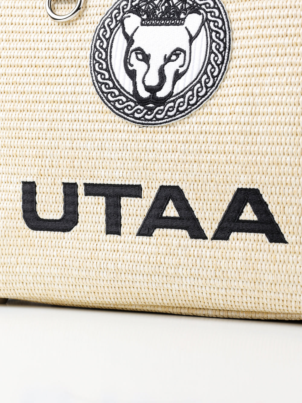 UTAA トゥルヌソルラフィアトートバッグ ベージュ
