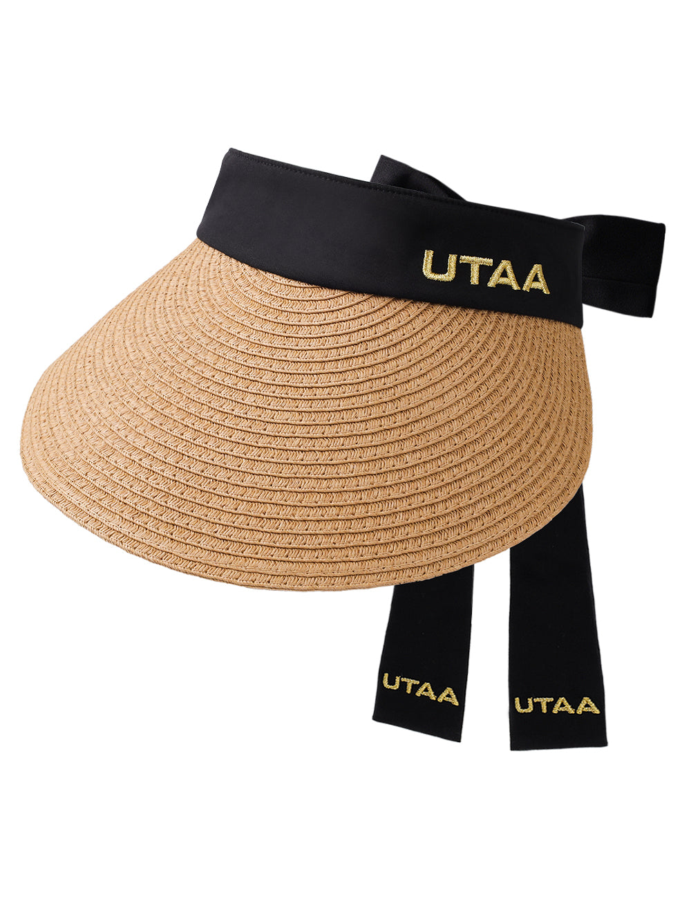 ユタ サンライトラフィアワイドブリムバイザー (女性用)