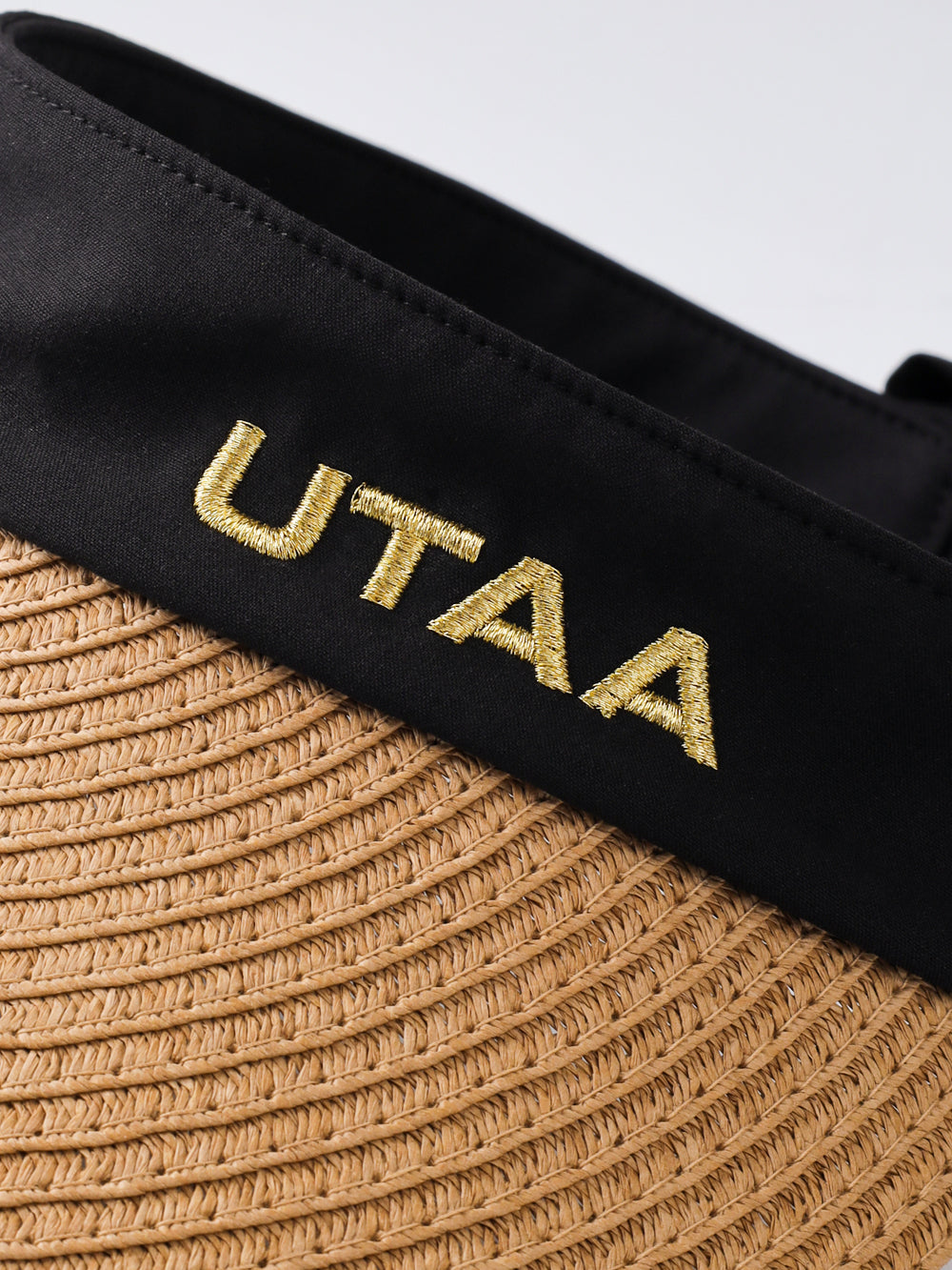 UTAA SunlightRaffiaワイドBrimバイザー : Women's