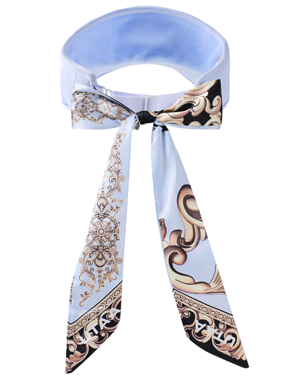 ユタ カラーパールバロックフィギュアリボンサンバイザー (女性用)