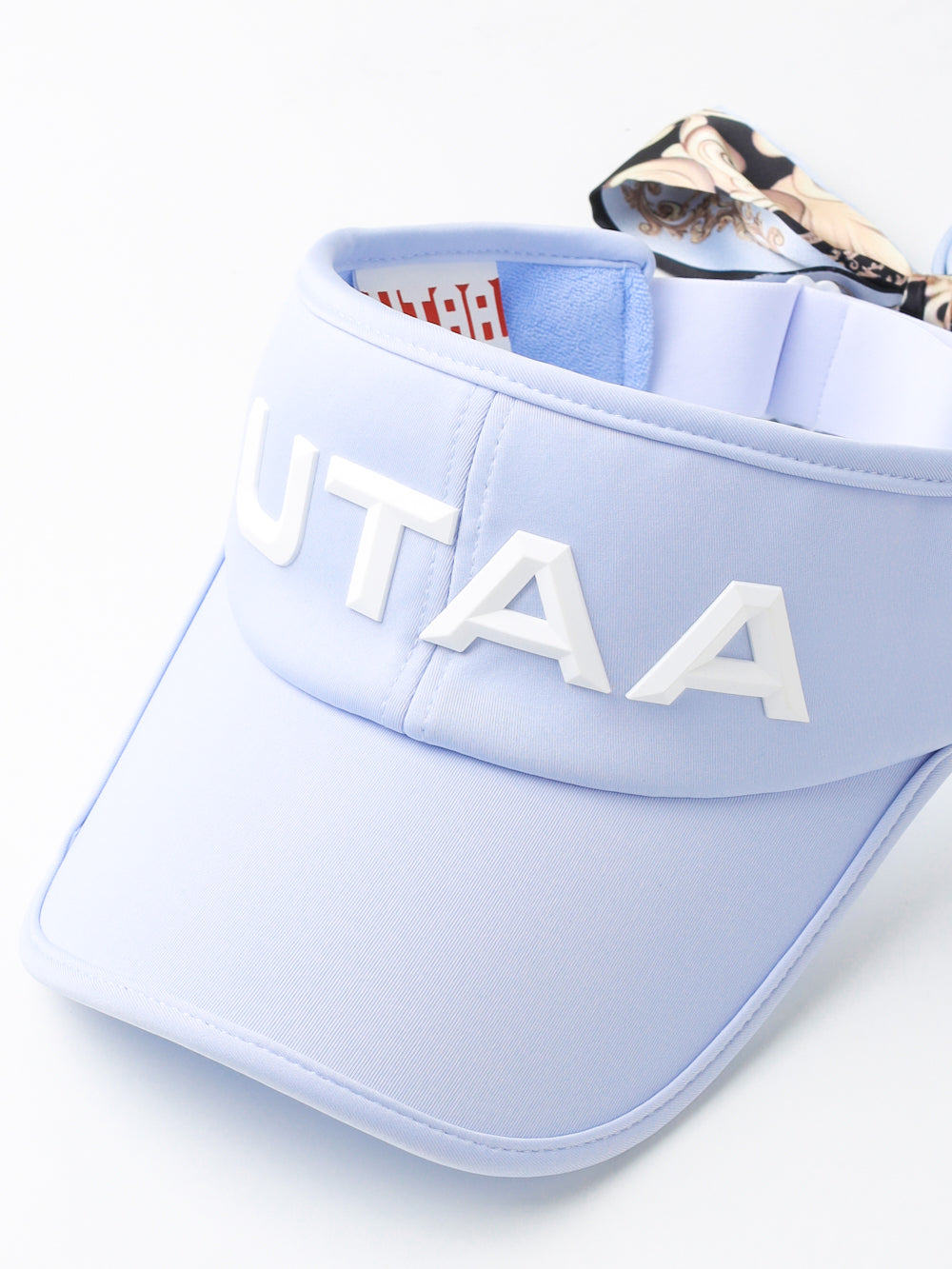 ユタ カラーパールバロックフィギュアリボンサンバイザー (女性用)