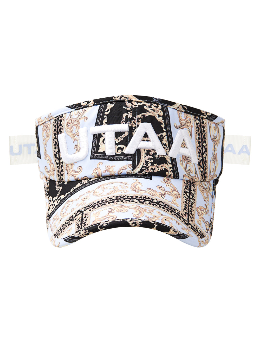 UTAA カラーパールバロックリボンサンバイザー : Women's