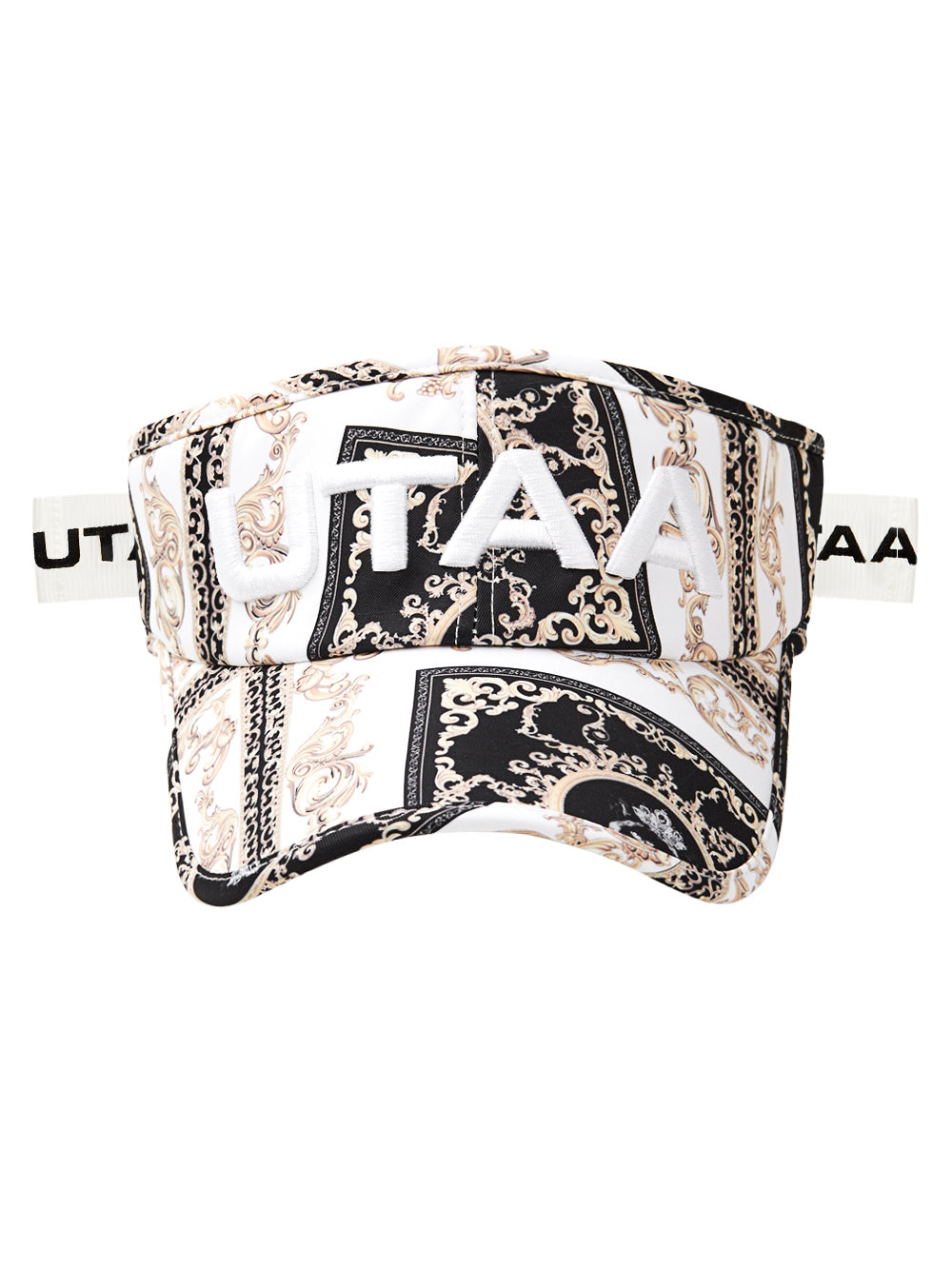 UTAA カラーパールバロックリボンサンバイザー ホワイト : Women's