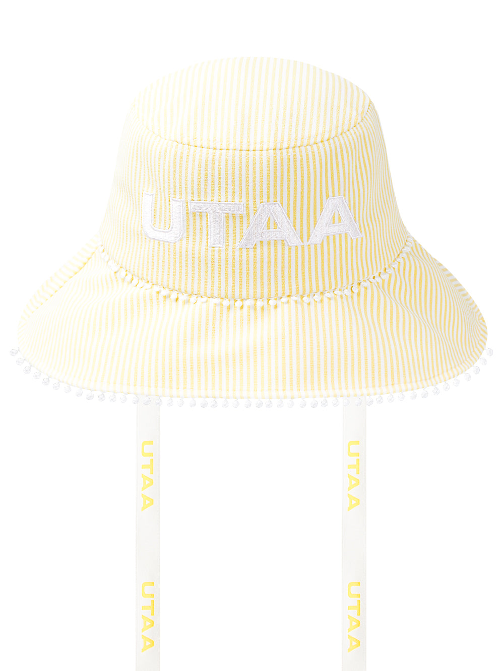 ユタ ドットレースピンストライプバケットハット (女性用)