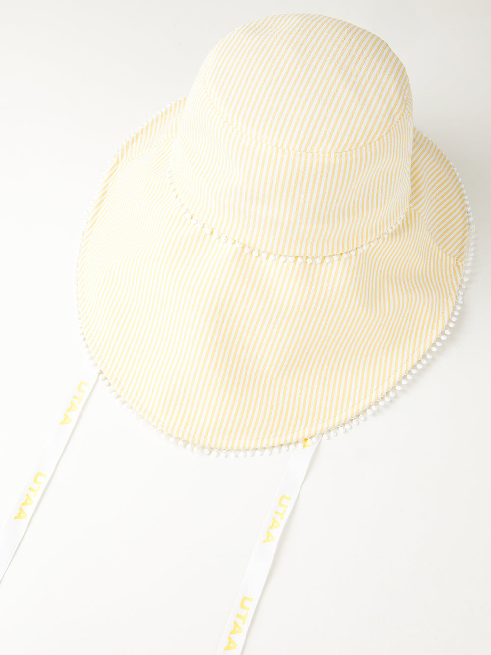 ユタ ドットレースピンストライプバケットハット (女性用)