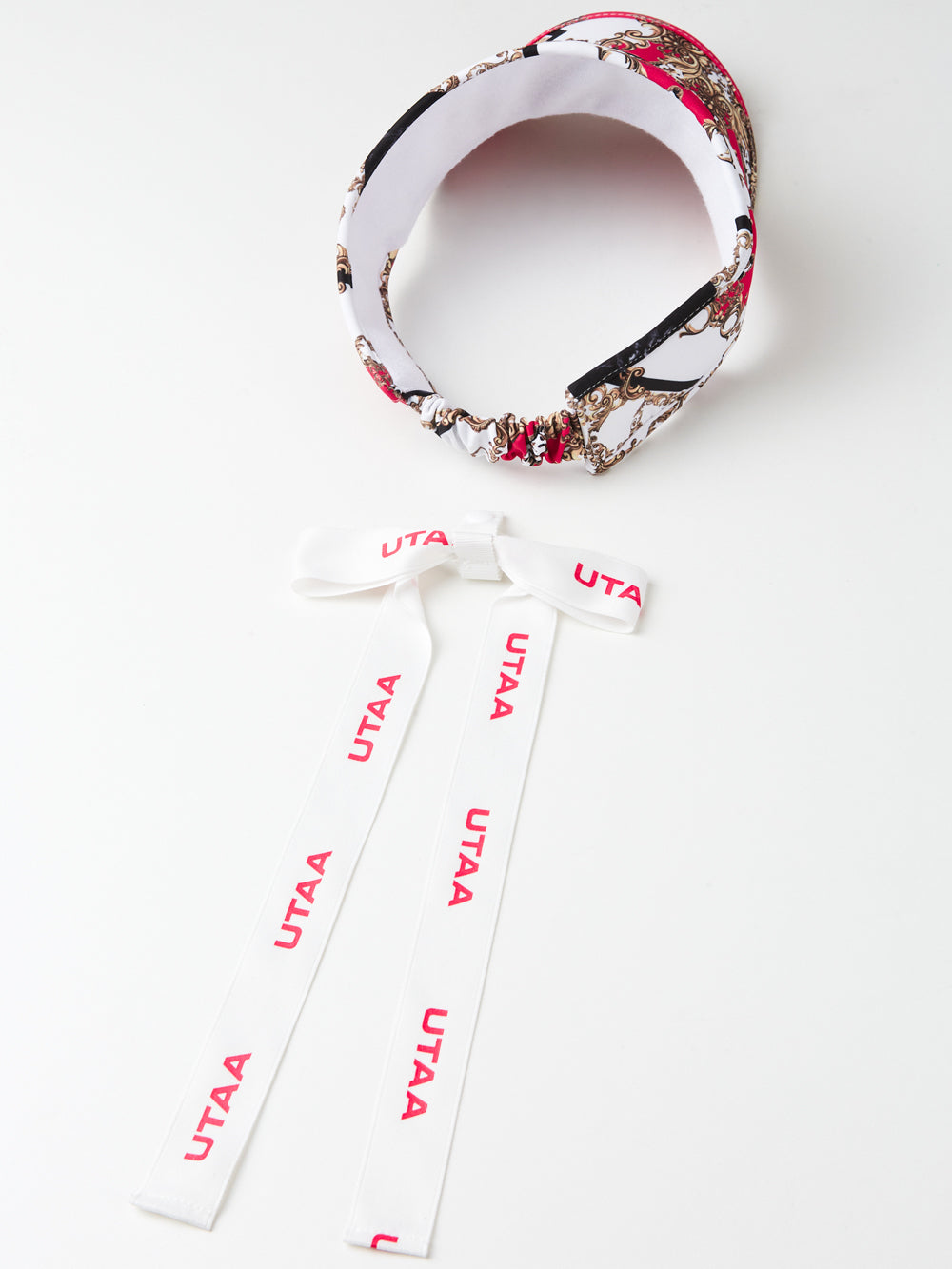 UTAA APEXチェーンバロックリボンサンバイザー ピンク : Women's